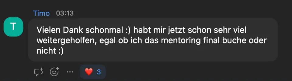 Feedback aus dem Zoom-Chat des Live-Events