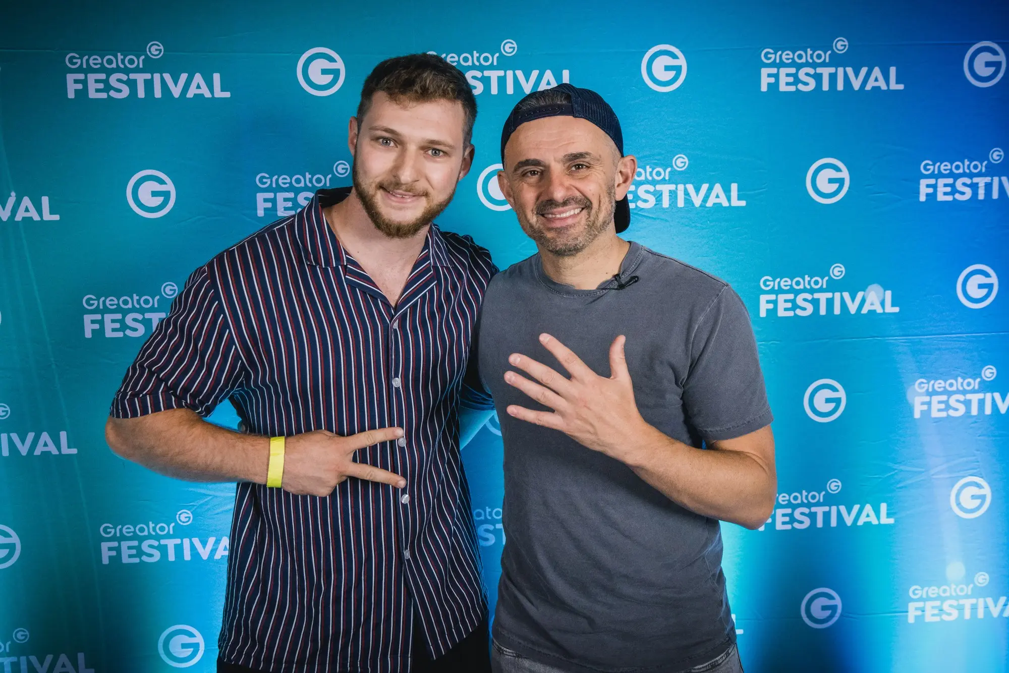 Felix mit Gary Vee auf dem Greator Festival
